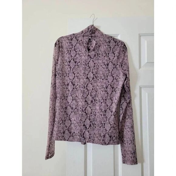 CINQ A SEPT Python Turtleneck In Sea Fog L - Picture 6 of 12